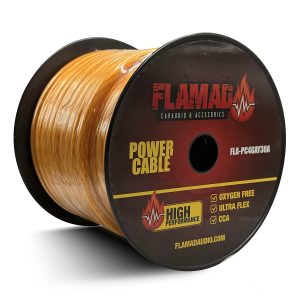 Rollo de Cable 4GA FLA-PC4GAY30A - FLAMAD AUDIO - 30mts.