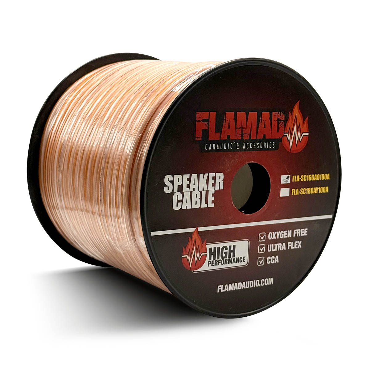 Rollo de Cable 16GA FLA-SC16GAO100A - FLAMAD AUDIO - 100mts.