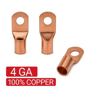 Terminales 4GA Full Cobre - FLAMAD AUDIO - FLA-TER4GA-COP01
