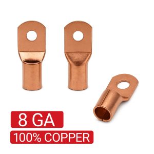 Terminales 8GA Full Cobre - FLAMAD AUDIO - FLA-TER8GA-COP01