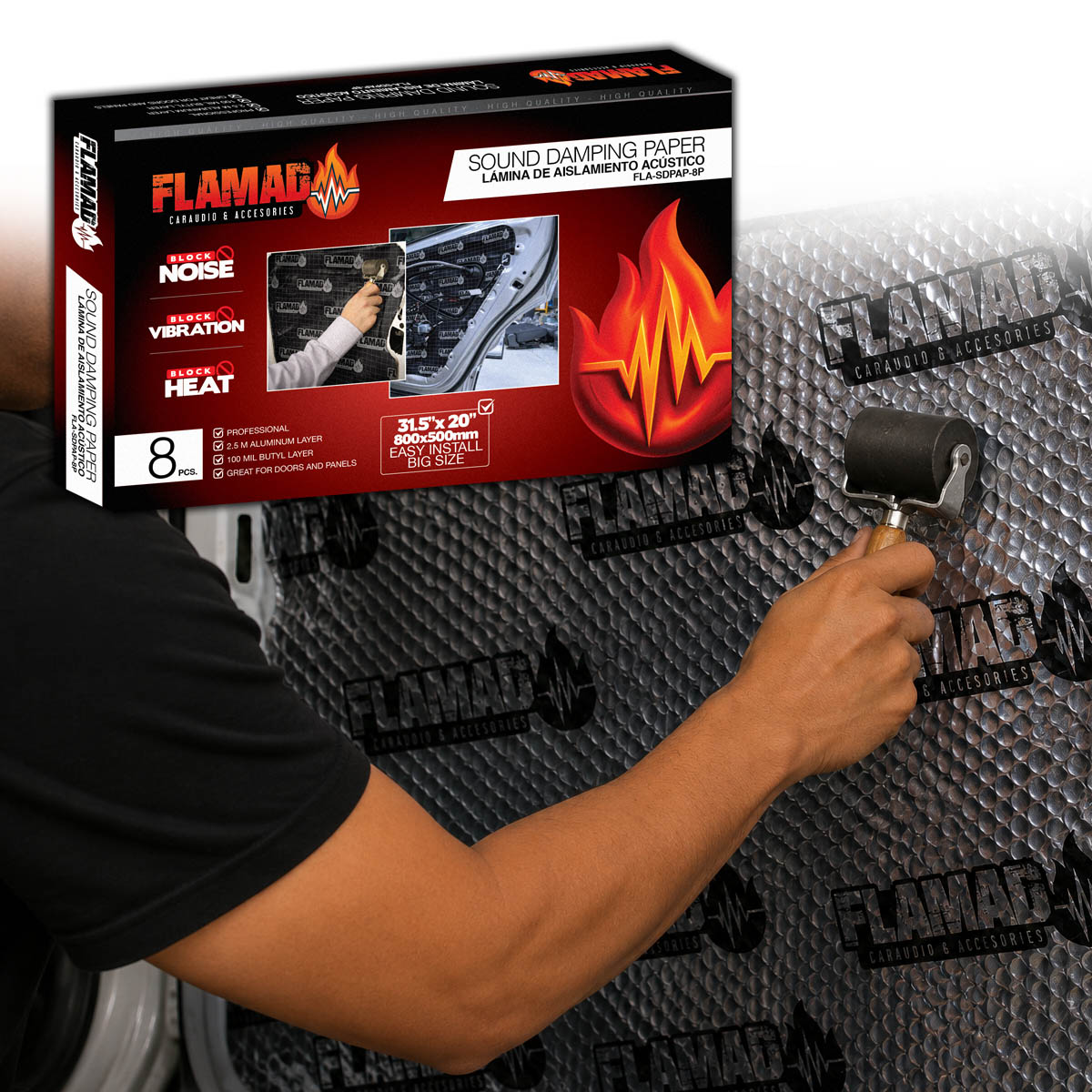 Lamina 2.5 mm de Aislamiento Acustico - FLAMAD AUDIO